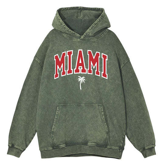 Retro Distressed Miami Hoodie