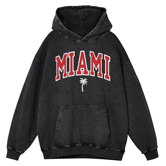 Retro Distressed Miami Hoodie